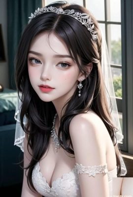 AI Generated Beauty ~[Áo cưới – Kết hôn]Đám cưới