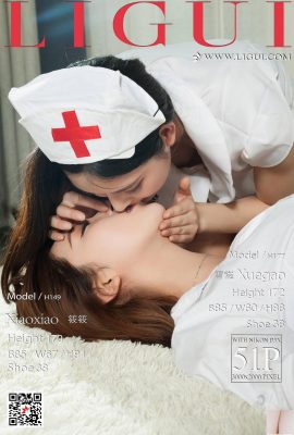 【Ligui Network Beauty Series】2018.07.06 Người mẫu Xiao Xiao & Y tá bán kem đấu với CV【52P】