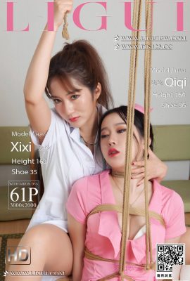 (LiGui) 2023.10.12 “Thiên thần tình yêu” Qiqi & Xixi (63P)