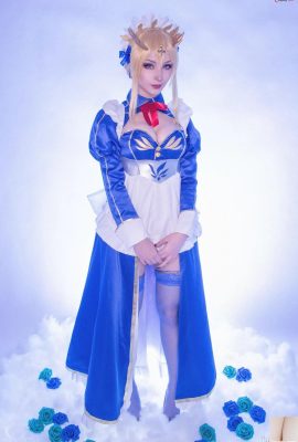 Hiro Kitsune (Shiroktsne) cosplay Artoria Pendragon Maid – FateGrand Order (60P)