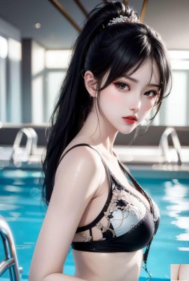 (AI beauty) không kiểm duyệt – Pool Side Hot Babe