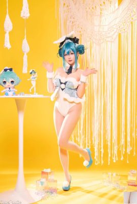 [星之遲遲] Tháng 9 năm 2023 Kế hoạch A – Hatsune Miku White Bunny Girl (77P)