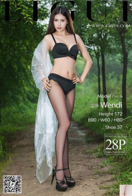 (LiGui Internet Beauty) 2017.09.05 Người mẫu Jiajia Giày cao gót lụa đen Chân đẹp (29P)