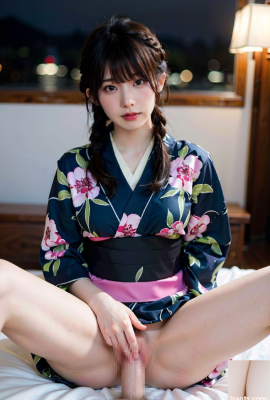 Vui vẻ với cosplayer trong bộ yukata