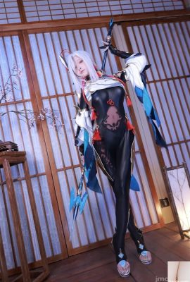 水淼aqua cosplay Shenhe – Genshin Impact (90P)