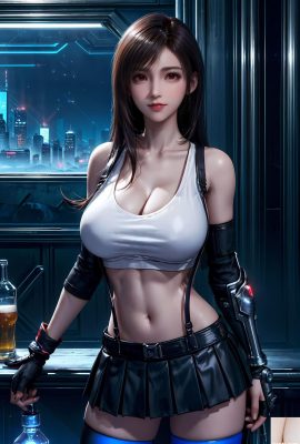 Vẽ AI Final Fantasy VII – Tifa