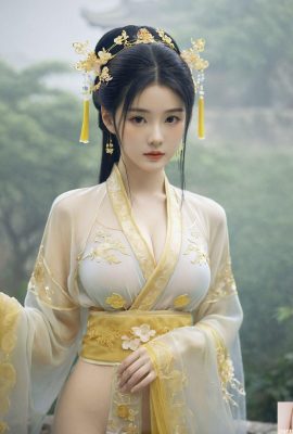 Phong cách cổ xưa, Hanfu xinh đẹp và gợi cảm?(AI Tạo]