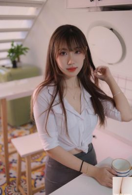 (Bộ sưu tập trực tuyến) Patreon HornyCos-OL lụa đen (10P)