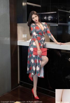 Vẻ đẹp tuyệt vời và xinh đẹp Nabi Hualu, váy dài duyên dáng (80p)