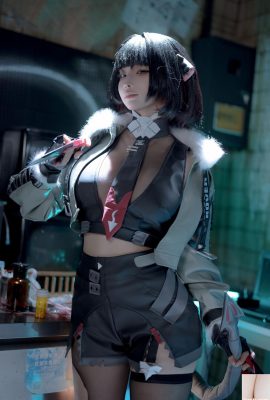Anime Blogger ngu ngốc Momo Jue Que Zero Jiandu Chủ đề đồ lót màu đen gợi cảm với vớ màu đen tiết lộ làn da sáng bóng để hiển thị hình ảnh đầy đặn hình ảnh hấp dẫn