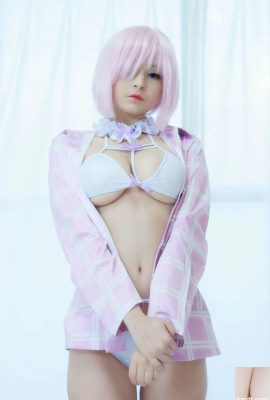 Cosplay Mashu Kyrielight của Hidori Rose (màu hồng) (41p)
