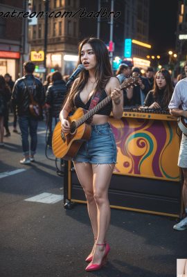 Cô gái Badbro_Busking