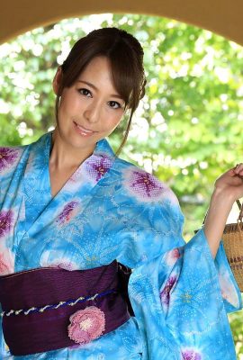 Một khuôn mặt yukata xinh đẹp bị bóp méo bởi sự chèn hậu môn Asagiri Mitsuru (23p)