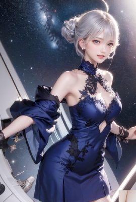 Miorine Rembran-Blue Dress2