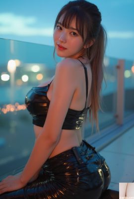 Cô gái mặc áo vest