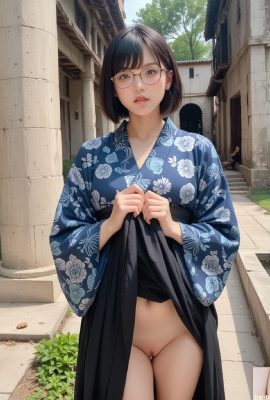 cô gái mặc kimono